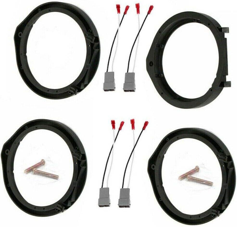 TEAMWILL 2 Pairs Car Speaker Adapter Board+Wiring Harness Connector for Honda-Civic 6.5"