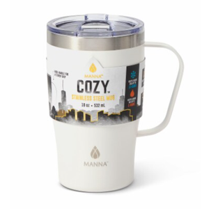 Manna Cozy Mug 18Oz Grey Ombre Splater