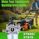 14 853 68-S Carburetor for Toro Recycler 22 Lawn Mower 20370 20371 20378 20377 for Kohler XT675 XT650 6.5hp 6.75hp 149cc Engine with 14 083 15-S Air Filter Tune Up Kit