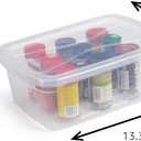 Rubbermaid Cleverstore 6 Qt Clear Storage Bins with Lids, 12-Pack, Stackable, BPA-Free, Made in USA