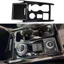 Center Console Gear Shift Panel Cover Trim Compatible with 2020 2021 2022 2023 2024 Ford Explorer Accessories (Glossy Black)