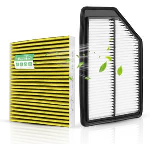 Engine and Cabin Air Filter Set for 2011-2017 Honda Odyssey - 2Pack - Activated Carbon - Automotive Replacement Accessories # CF10134 CA11042