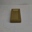 Maxcheck 24 Pcs Gold Plastic Serving Tray Platter Set 14 x 7.5 Inches Gold Lace Rim Serving Trays for Food Dessert Fruit Cupcake Weddings Table Parties Display