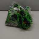 50Ft Christmas Tinsel Garland, Metallic Christmas Tree Garland with 40 Red Bows, Hanging Holiday Streamers Decorations for Xmas Holiday Wreaths Indoor Outdoor Party Supplies (Green)