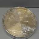 Biugaaufai 6 Pcs 12 Inch Gold Round Serving Tray, Stainless Steel Decorative Table Trays, Brushed Brass Finish, Multi-Functional for Home, Kitchen, and Vanity