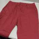 Rammus Womens Yoga Dress Pants with Pockets Stretch Work Leggings for Women Pull On Skinny Slacks for Business Office Casual (X-Large, Dark Red)