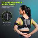 Weighted Vest, Weighted Vest for Women Men, 20lb SGS Certified Weight Vest with Pocket Reflective Strips Adjustable Buckle Straps for Walking Running Strength Training Cardio Workout, 20lbs