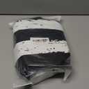 Moonet Spare Tire Cover for RV Trailer,Waterproof Leather Wheel Cover with American Flag Fit for Truck,Trailer,RV,SUV,Camper and Most Vehicle 16" Black-White (for Tire Diameter 30-32 inch)