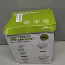 5-Pack Fruit Storage Containers for Fridge with Removable Colanders, 4 in 1 Produce Storage Containers with Lids, Leakproof Fridge Organizer Bins for Salad Berry Lettuce Vegetables Meat Keeper Fresh