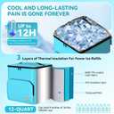 Cold Therapy Machine, Programable Ice Therapy Machine for Knee Replacement, USB Powered, Post-Surgery Recovery, ACL, Pain Relief, for Sports Injuries, Sprains, Reduce Swelling, Knee Pad