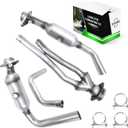 Rear Catalytic Converter Compatible with 2015 2016 2017 2018 2019 Ford Transit 150 250 350 V6 3.7L, Direct-fit(EPA Compliant)