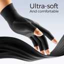 FREETOO All-Around Compression Arthritis Gloves for Women for Pain, Carpal Tunnel Relief Gloves for Men, Hand Compression Gloves for Crocheting,Gaming,Arthritis,Swelling.Black S