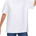 THE GYM PEOPLE 2 Pack Women's Oversized T Shirts Casual Crewneck Tops | Loose Fit Tee Tops, Drop Shoulder, Crewneck, Short Sleeve, 2 Pack Value, Soft and Breathable, For Workout, Casual (White, XXL)