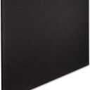 Quartet Bulletin Board, Fabric, 4' x 3', Frameless, High-Density Fiberboard, Oval Office, Black (7684BK)