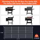 QuliMetal Grill Warming Rack for Pit Boss 820 & 850 Series,Holding Rack,Grill Parts Replacement for Pit Boss 10514 PB820D3B / PB850G Wood Pellet Grills