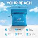 SHAKALO Sand Removal Bag Talc-Free Sand Remover for Beach Days Helps Remove Grains from Skin Without Water Portable Microfiber Beach Accessories Must Haves for Hands, Feet, and Legs Pack 1