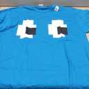 Retro Arcade Game Ghost Eyes Halloween Group Costume T-Shirt Size XL, Sapphire Blue