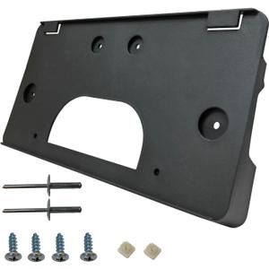 Front Bumper License Plate Frame Bracket Holder Compatible with 2003 2004 2005 2006 2007 GMC Sierra 1500 2500HD 3500HD Replace 15199886,GM1068135