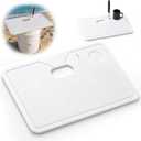 Fish Cleaning Board for 5 Gallon Bucket 24 x 16 x 0.4 Inch Fillet Fish Meat Bait for Kitchen Outdoors Boat Polyethylene Cutting Board with Knife Slots Drainage Holes for Fishing Camping, 25"L x 18.7"W