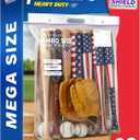 40 Gallon Heavy Duty Jumbo Storage Bags with Handle – 24" x 34" Resealable Zipper Top, Oversized Storage Solution for Clothes, Food, Pillow, Bedding, Household, BPA-Free, Pack of 10, 6 Mil Thick