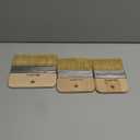 Set of 3 4, 5, 6 Inch Flat Paddle Paint Brushes - High European Quality - Natural Bristles No Handle - for Home, Wood, Walls, Art, Trim & Furniture - for Acrylic, Oil, Stain, Chalk & Latex Paints