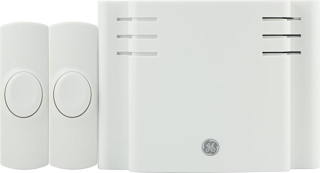 GE 19297 Battery Operated 8 Melody Door Chime with 2 Push Buttons (3 Pack)