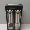 Electric Salt and Pepper Grinder Set, USB-C Rechargeable
Stainless steel mills with LED light, Adjustable ceramic grinders, One-handed use, Rest tray & gift box included
