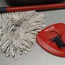 O-Cedar EasyWring Microfiber Spin Mop, Bucket Floor Cleaning System, Red, Gray, Standard