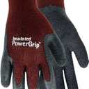 Red Steer A301BG-L Women's Insulated PowerGrip, Rubber Palm, Full-Fingered Work & General Purpose Gloves, Burgundy (Large)