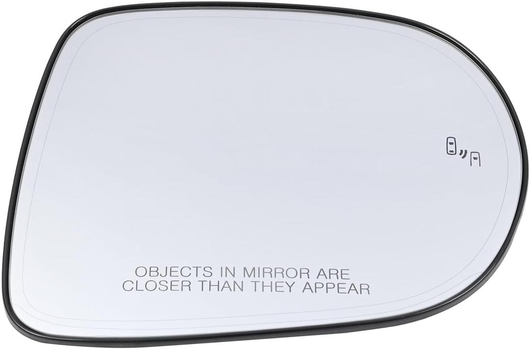 Right Passenger Side Mirror Glass w/Power Heated & Blind Spot Compatible with Lexus RX350 2010 2011 2012 2013 2014 2015 RX450h 2010-2015 Rear View Mirror Glass