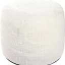 WSOFRLAC Small Pouf Ottoman Foot Rest Footstool and Ottomans Small for Couch Foot Stools for Living Room Boho Couch Ottomans White Beige Pouf Ottoman 20x15 Foot Rest Poufs Footstool