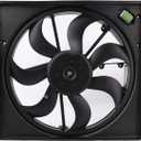 Radiator Cooling Fan Assembly - Compatible with 2.0L Nissan Rogue Sport Qashqai 2017-2022 - Replace 21481-6MA0A, 21481-6MA0B - Electric Cooling Fan Integrated with Fan, Shroud & Motor