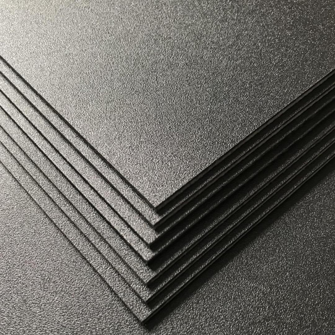 Pack of 15 ABS Plastic Sheet, Black Plastic Sheet 30" X 20" Rigid Moldable Panel with Different Surfaces Moldable Plastic Panel for Handicrafts DIY Projects