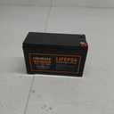 12V 10Ah Lithium LiFePO4 Deep Cycle Battery, 2000+ Cycles Rechargeable Battery for Solar/Wind Power, Small UPS, Lighting, Power Wheels, Fish Finder and More, Built-in 10A BMS