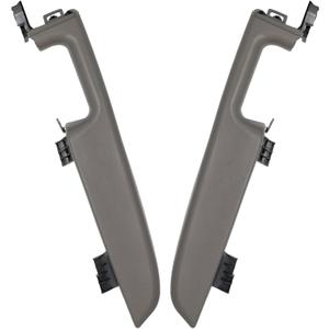 Driver & Passenger Side Front Door Armrest Handle Replacement Compatible with 1999-06 Chevy Suburban/Tahoe, GMC Yukon/Avalanche Escalade Replace Part # 12472876 (Light Gray)