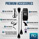 Roc Inflatable Stand Up Paddle Board 10' 6" with Premium SUP Paddle Board Accessories, Wide Stable Design, Non-Slip Comfort Deck for Youth & Adults