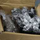 Black Double Curtain Rod, 84 to 120 Inch Long Dual Curtain Rods with Aluminium Modern End Cap Finial, 1 Inch Adjustable Heavy Duty Window Treatment Rods, Telescopic Metal Double Drapery Pole Set