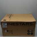 NINESTARS DZT-50-28 Automatic Touchless Motion Sensor Rectangular Trash Can, 13 Gal, Black Trim