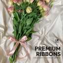 2 x 1" x 100 Yards Satin Ribbon - Wine Red Silk Ribbon with Spool - Ideal for Mother's Day Bows, Gift Wrapping, Floral Bouquets, Crafts, Wedding Party Decorations, Christmas and Sewing Projects (Burgundy)