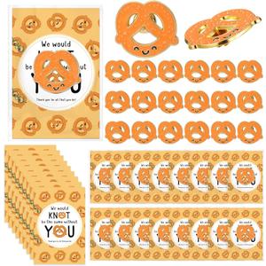 20 Sets Employee Appreciation Gift Pin Bulk Positive Inspirational Emotional Enamel Lapel Cheer up Thank You for All Your Do Support Card for Teacher Coworker Staff Work Team Nurse (Pretzel)