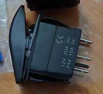 12V 2-Position 3-Pin ON/Off Boat Switch - White LED Light for Cars, SUVs, RVs, and Horns