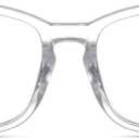Reading Glasses for Women Men - Blue Light Blocking UV Filter Readers, Anti Eyestrain Eyeglasses (A03-clear)