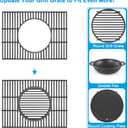 17.7" Cooking Grate Replacement Parts for Monument Grills 77352, 77352MB, Denali 605, Grill Grate for Monument Grill Replacement Parts, A105 & A101 Replacement for Monument Grill Accessories