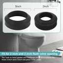 2 x Universal Toilet Tank to Bowl Gasket Kit,Heavy Duty Toilet Bolts,2 Kind Gasket and 4 Pieces 5/16 * 3.15 Inch Toilet Tank Bolts,Fits Most 2-Inch and 3-Inch Leak Resistance Toilet Flush Valve Opening