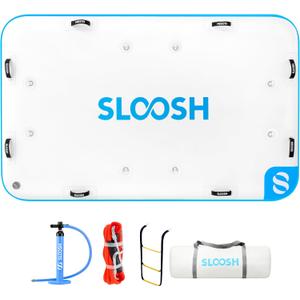 SLOOSH Inflatable Floating Dock, Inflatable Dock Floating Platform, Portable Air Dock Platform Fit for Pool, Lake, Beach with Non-Slip Surface