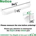 [UPGRADE] 240534901 Refrigerator Door Shelf Rack Bar Fit for frigidaire kenmore Replace 948954 AP3214630 PS734935 EAP734935 Frigidaire Door Shelf Retainer Bar Figure 5,6,7 Lists the Compatible Models.