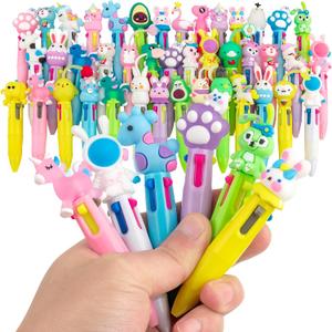 Multicolor Pen in One - Cute Pens for Kids - 42-Pack Multicolor Pens, Perfect for Birthdays and Children's Parties - Delightful Multi Color Pen Gifts