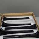 Craft And Party, Pack of 12, Eiffel Tower Vases Centerpiece for Flower, Wedding, Decoration. (16", Black)