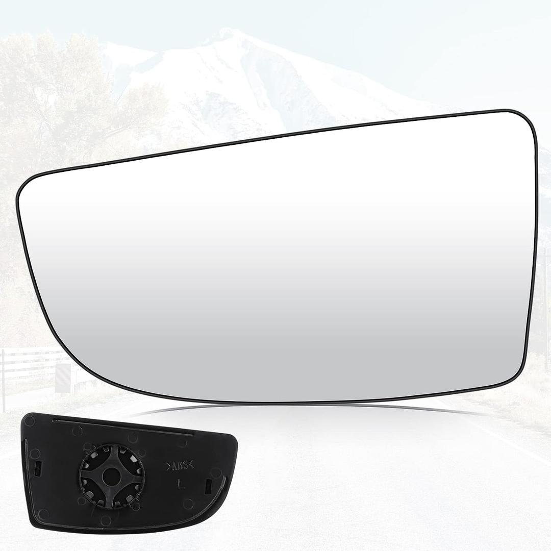Youxmoto Driver Left Side Lower Mirror Glass Replacement Fit For Ford Transit 150 250 350 350HD from 2015 2016 2017 2018 2019 2020 2021 2022, Side View Convex Mirror Glass,Fits BK3Z17K707A