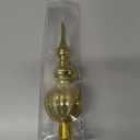 PRETYZOOM Spherical Christmas Tree Topper 2.64 Inch Plastic Xmas Tree Ornament Decoration Lightweight Finial for Holiday Party Home Seasonal Decor